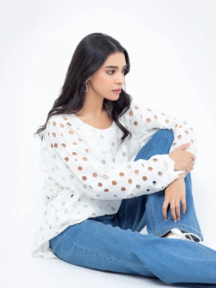 Regular Fit Western Top-709