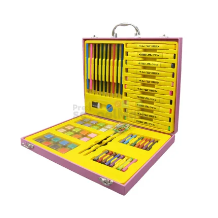 114 Pcs Wooden Coloring Art Kit-102