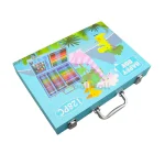 128 Pcs Wooden Coloring Art Kit-103