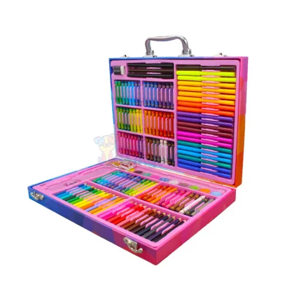 158 Pcs Wooden Coloring Art Kit-105