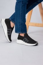 skecher slip on black shoes-515 - Image 3