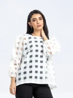 Organza Western Top -703