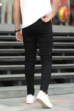 Ankle Fit Jeans In Black-361 - Image 2