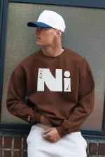 Nke Minimal Block Round Neck Imported Men's Sweatshirt-326 - Image 3