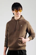 Rph Luren Polo script icon logo Men's Fleece Hoodie-314 - Image 5