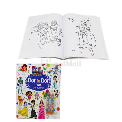 Dot to Dot Coloring Book with Crayon Colors-111