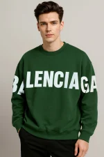 Blncaga Typography Signature Round Neck Men's Sweatshirt-327 - Image 3