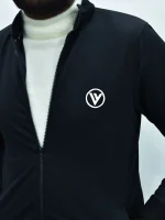 Louis Vicaci Active Wear Stylish Tracksuit For Men-Dark Navy-329 - Image 2
