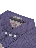 Sea Stone Premium Casual Shirt For Men-Blue & Maroon Allover Print-349 - Image 2
