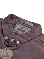 Sea Stone Premium Casual Shirt For Men-Blue & Maroon Allover Print-349 - Image 4