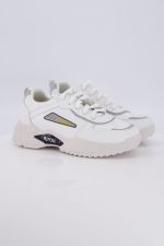 men stylish white grey sports shoes-572