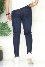 Flexible Ankle-Fit Jeans In Dark Navy-356 - Image 2