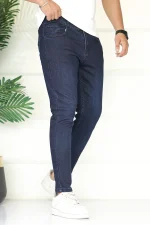Flexible Ankle-Fit Jeans In Dark Navy-356