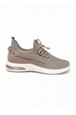 men's taupe knit sneaker-512 - Image 2