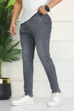 Taper Ankle Fit Jeans In Grey-360