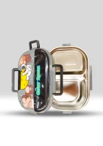 Kids’ Astronaut Stainless Steel Lunch Container - Multi-Compartment-138 - Image 2