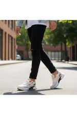 Walk Wave men's cream-orange sport sneakers-533