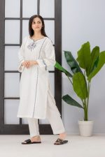 women trendy embroidered 2pc set-1005