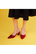 maroon mash heel-811 - Image 2