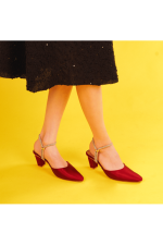maroon mash heel-811 - Image 3