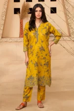 2 Piece - Premium Embroidered Khaddar-1033 - Image 2