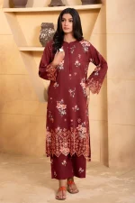 2 Piece - Premium Embroidered Khaddar-1029 - Image 2