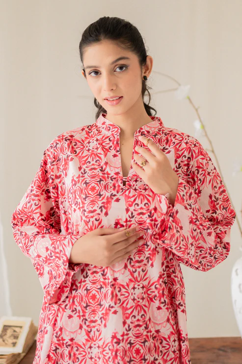 MOXY-D2-G1 2 PIECE - DIGITALLY PRINTED PREMIUM LAWN-1036 - Image 1