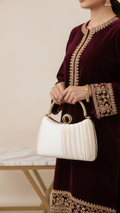 White Formal Clutch-1304