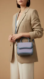 Blue Formal Shoulder Bag For Women-1316