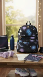 Black Casual Back Pack-1334