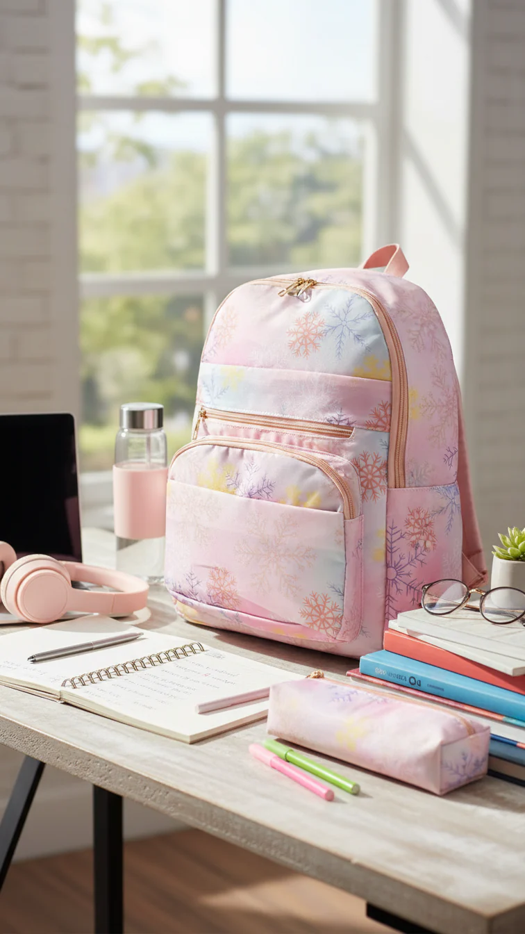 P4747718_203bad61-7175-4427-9eeb-57a69c18229c Pink Casual Back Pack-1332 - Image 1
