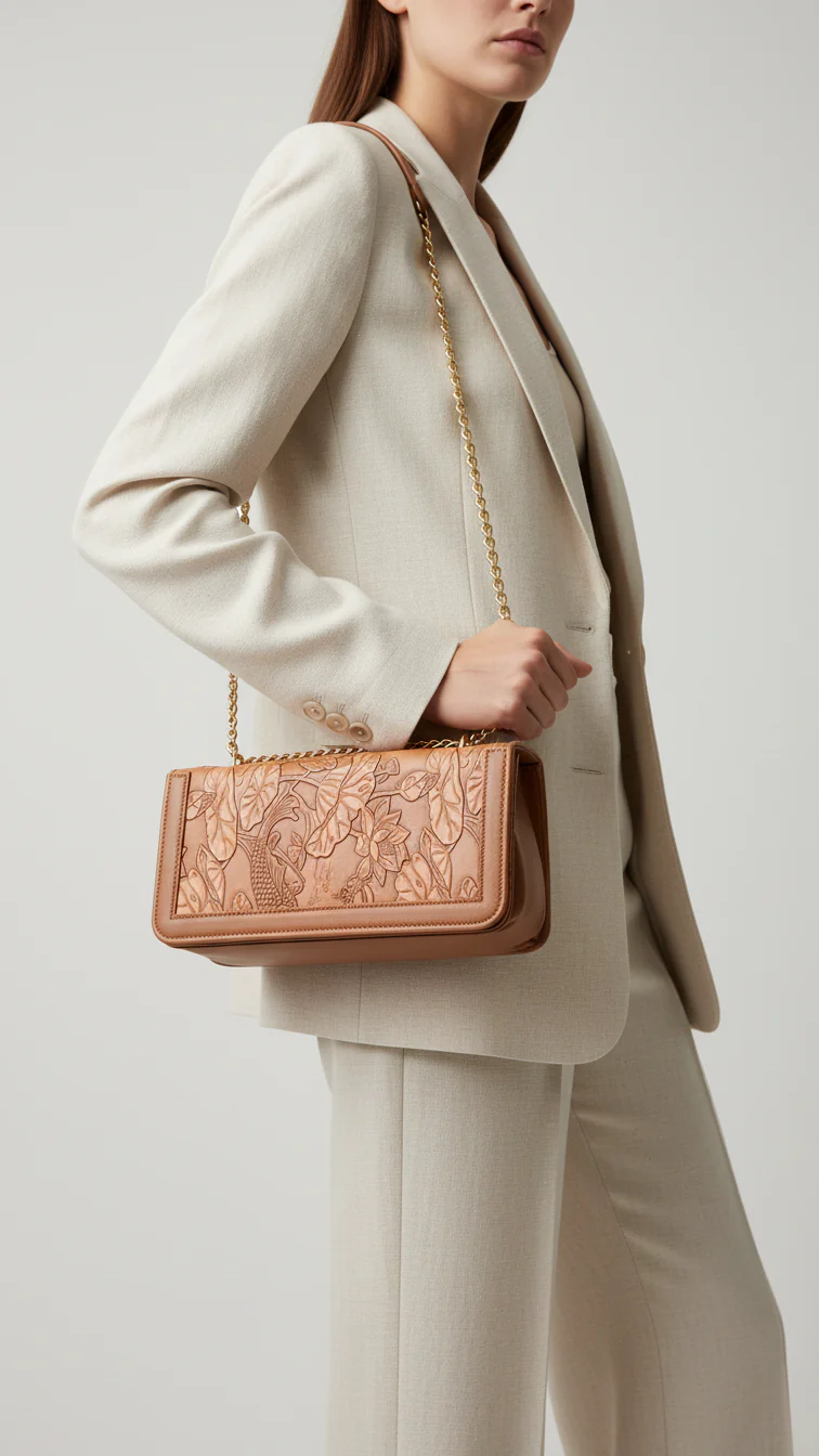 P5630906_01deb20a-846b-4357-a421-55b57afcc4f7 Mustard Formal Shoulder Bag For Women-1324 - Image 1