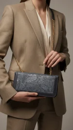 Mustard Formal Shoulder Bag For Women-1324 - Image 5