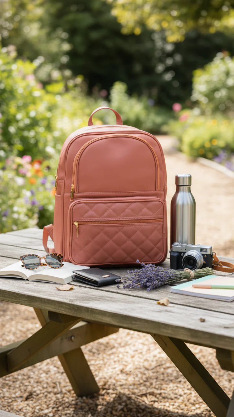 P5631918 Pink Casual Back Pack For Women-1340 - Image 1