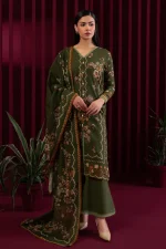 3 Piece - Digitally Printed Khaddar -1044 - Image 2