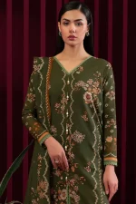 3 Piece - Digitally Printed Khaddar -1044