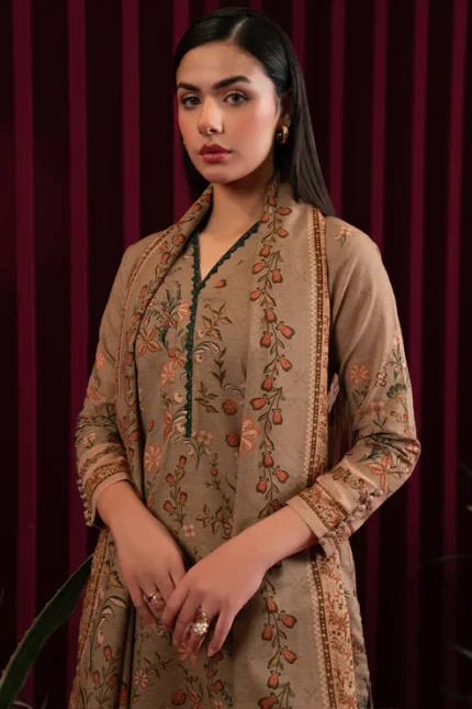 3 Piece - Digitally Printed Khaddar-1045