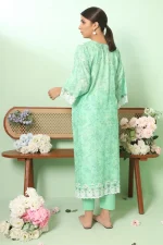 2 PIECE - PREMIUM EMBROIDERED LAWN-1041 - Image 3