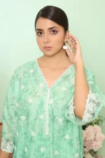 2 PIECE - PREMIUM EMBROIDERED LAWN-1041 - Image 2