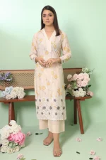 2 PIECE - PREMIUM EMBROIDERED LAWN-1039 - Image 2