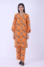 women premium white multi floral 2 pcs stitched-1012 - Image 5
