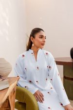 white women trendy embroidered 2pc set-1006 - Image 2