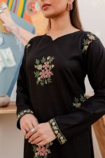 black women trendy embroidered 2pc set-1009 - Image 3
