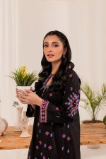 black women trendy embroidered 2pc set-1009 - Image 3