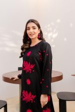 black women trendy embroidered 2pc set-1011 - Image 2