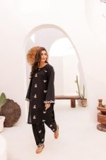 women trendy embroidered 2pc set-1001