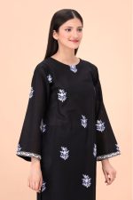 black women trendy embroidered 2pc set-1008