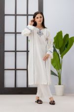 women trendy embroidered 2pc set-1005 - Image 2