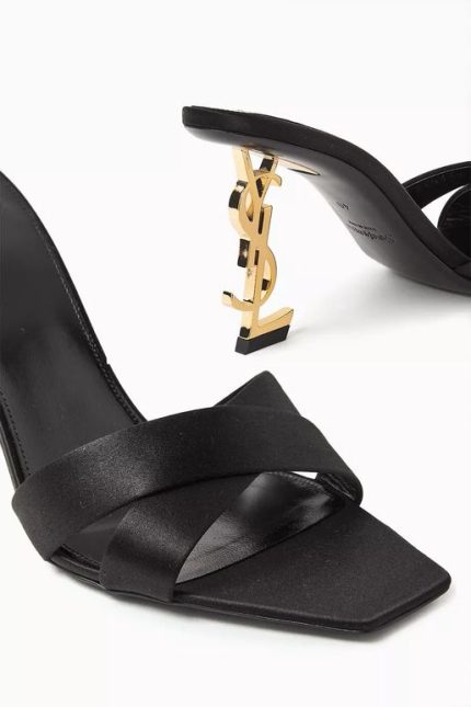 satin crepe opyum mules-809