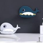 Little Whale Shapes Soap Dish Wall Mounted-1511